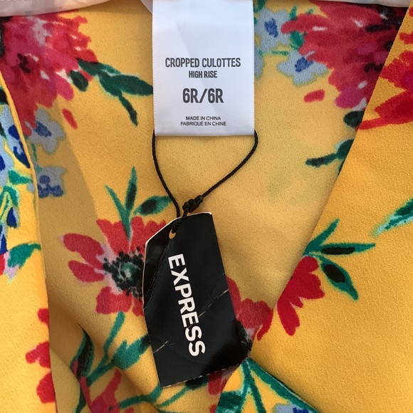 Express High Rise Flare Cropped Pants - Picture 3 of 4